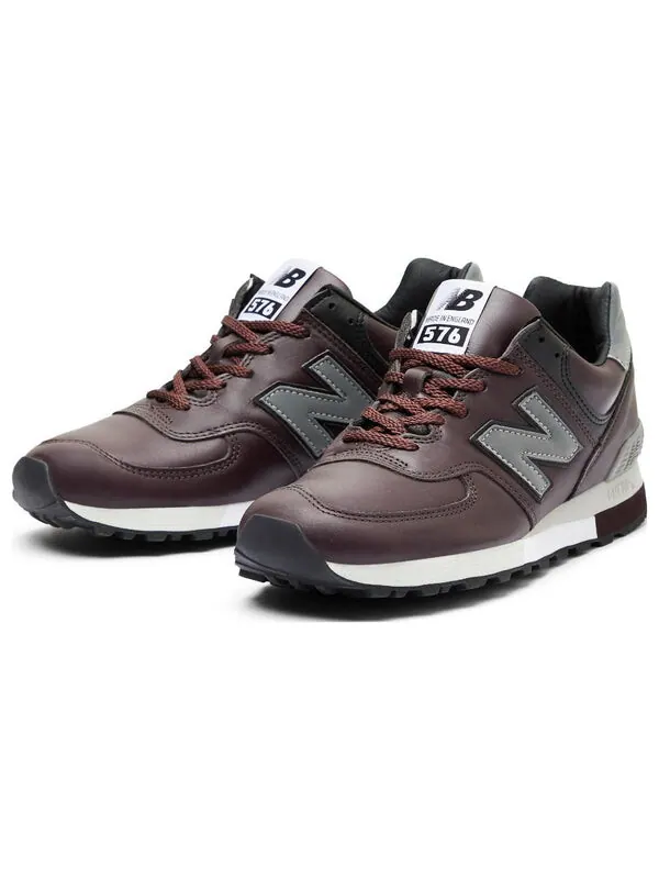 Кроссовки 576, сделано в Великобритании, 35-я годовщина New Balance — изображение 3 из 4, коричневый/серый