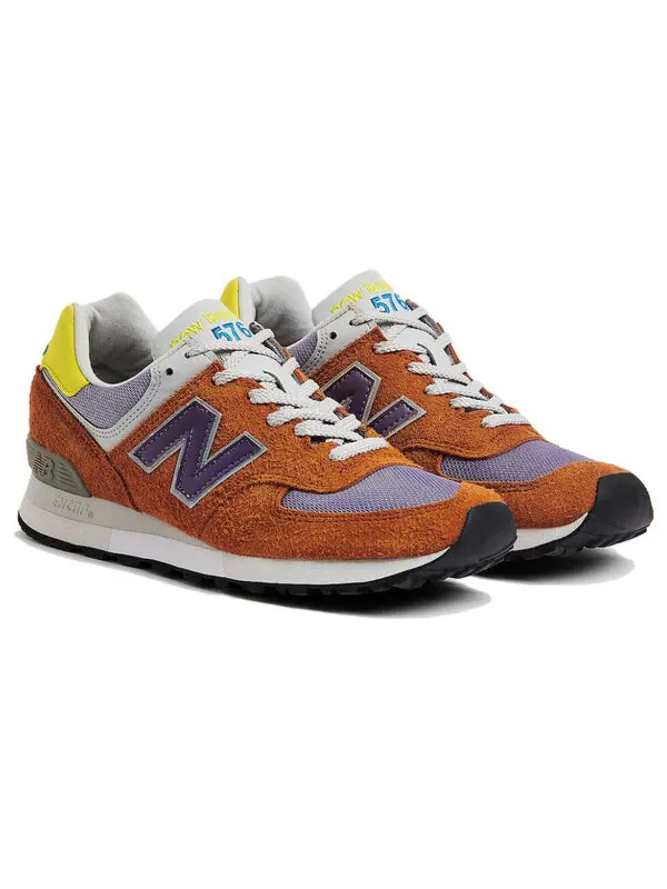 Кроссовки 576 made in england 'apricot' New Balance — изображение 3 из 4, синий