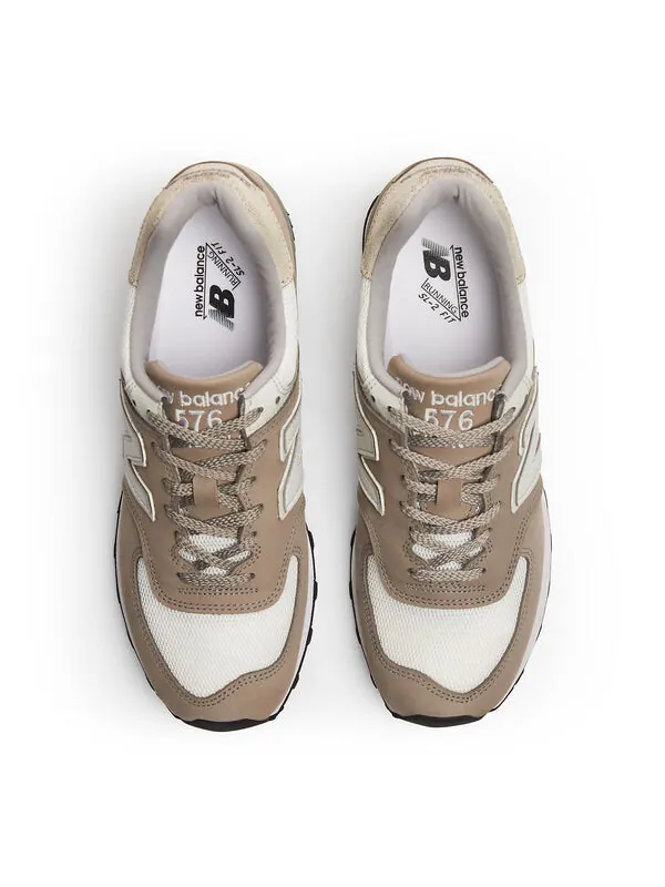 Кроссовки 576, сделано в Великобритании, New Balance — изображение 4 из 4, бежевый/кремовый