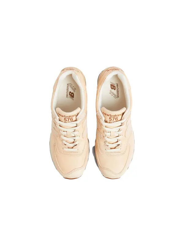 Кроссовки 576 made in england 'veg tan' New Balance — изображение 4 из 4, бежевый/белый