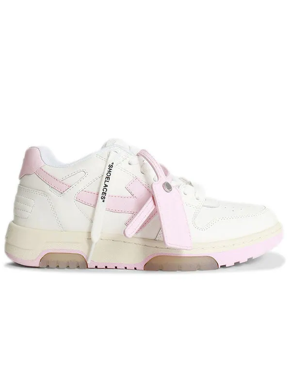 Кроссовки out of office sneakers pink/white Off-White — изображение 2 из 4, розовый/белый