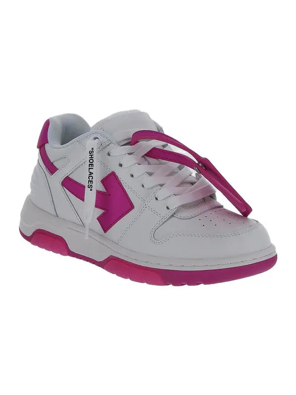 Кроссовки out of office calf leather 'white purple' Off-White — изображение 2 из 3, белый/фиолетовый