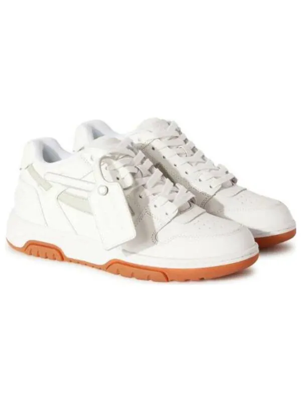 Кроссовки out of office low-top sneaker 'white brown' Off-White — изображение 3 из 4, белый/коричневый