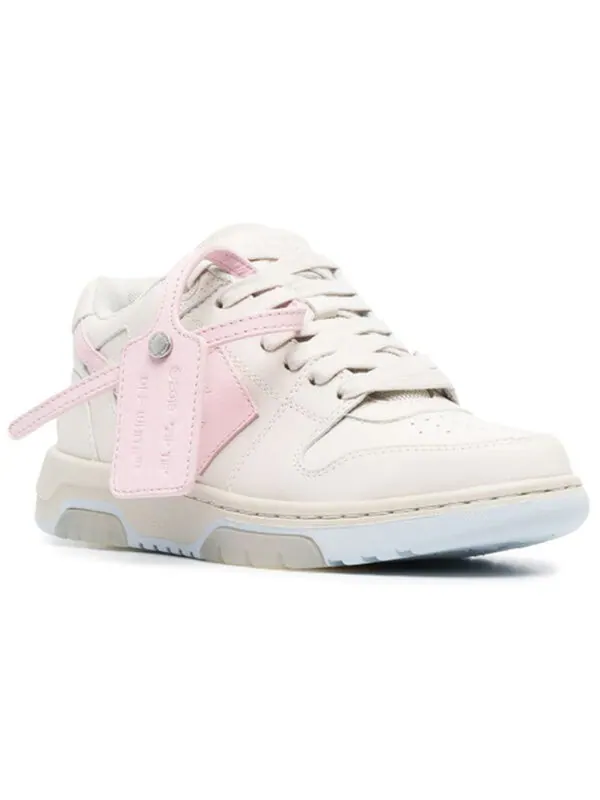 Кроссовки off-thite out of office arrow-motif low-top sneakers pink Off-White — изображение 3 из 4, кремовый/розовый
