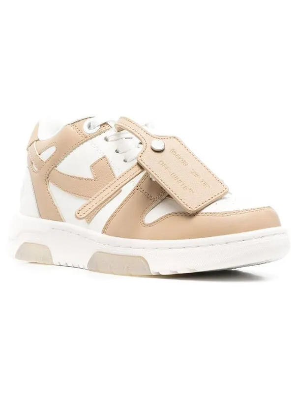 Кроссовки out of office low-top sneaker 'tan white' Off-White — изображение 2 из 4, бежевый/белый