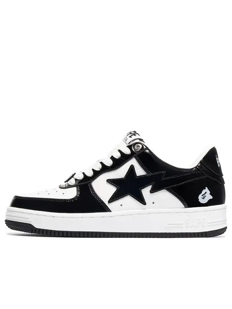Кроссовки A Bathing Ape Bape STA Low 'Black White' — изображение 1 из 1, черный