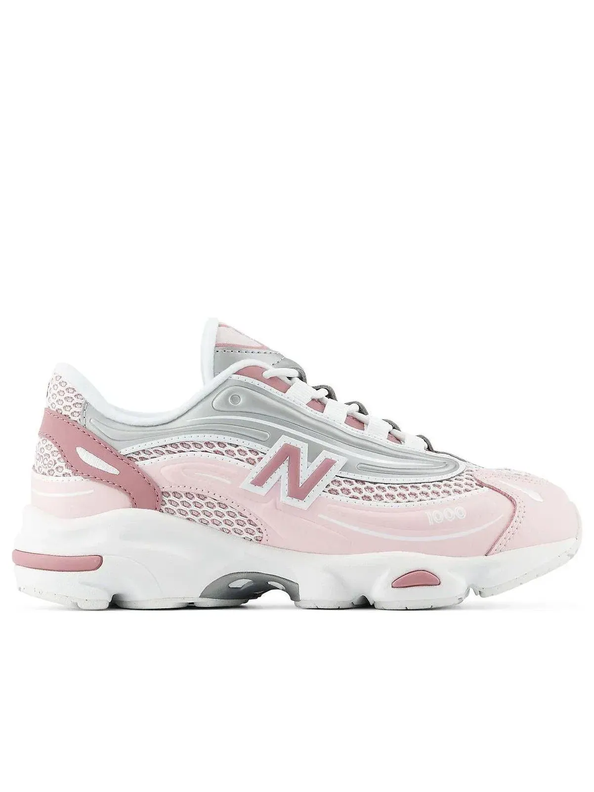Детские кроссовки на шнуровке New Balance 1000 Pink Rose — изображение 2 из 6, розовый
