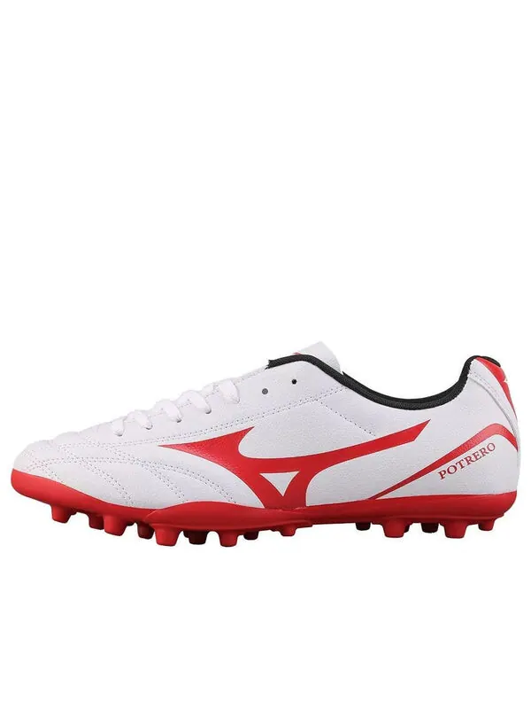 Кроссовки potrero wide ag short nail soccer shoes white/red Mizuno — изображение 1 из 4, белый, красный