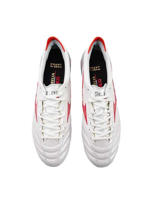 Кроссовки morelia neo4 iv japan football soccer cleats 'white red' Mizuno — изображение 3 из 4, белый/красный