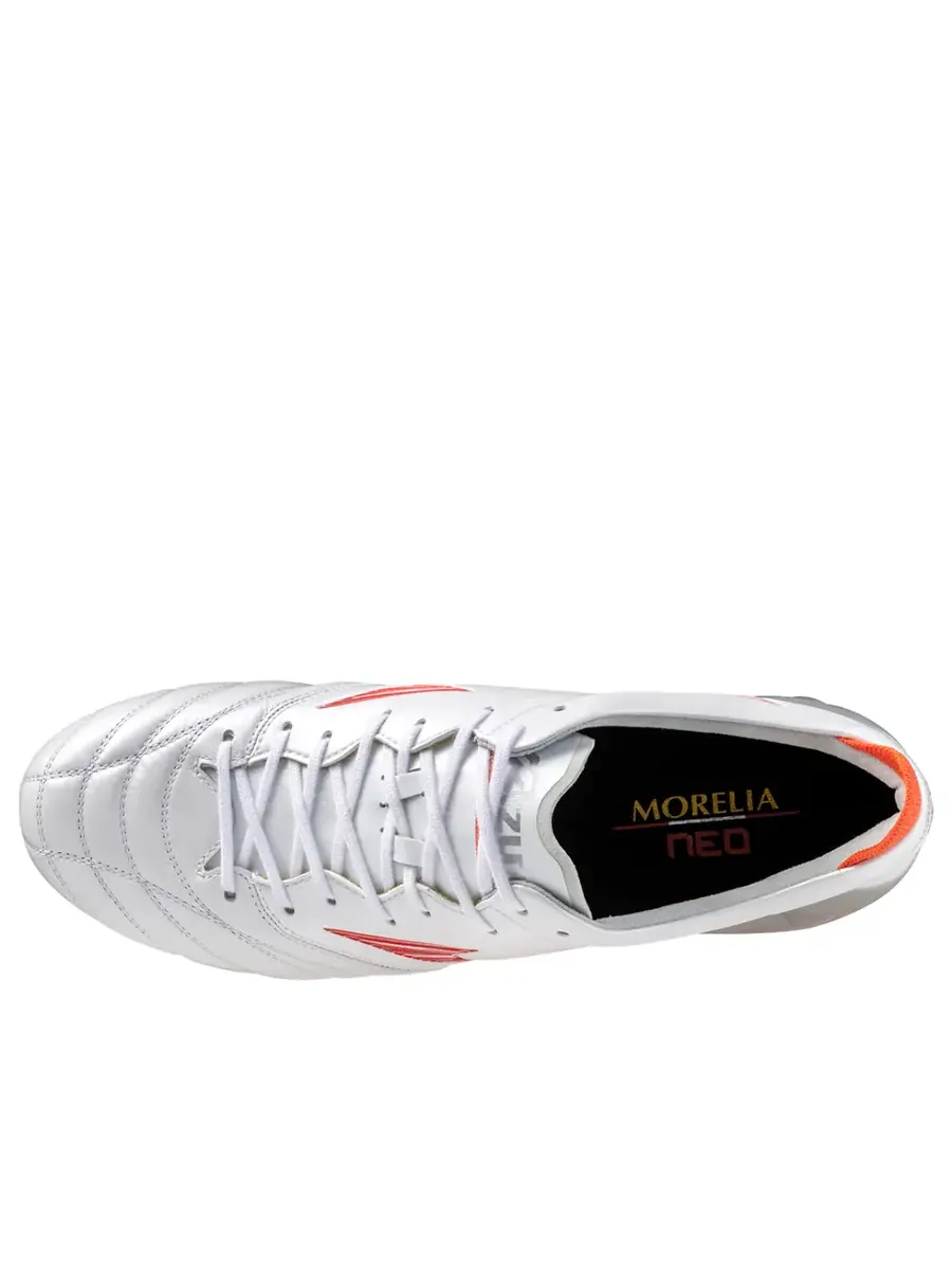 Кроссовки Mizuno Morelia Neo4 IV Elite MD 'White Red' — изображение 2 из 3, белый