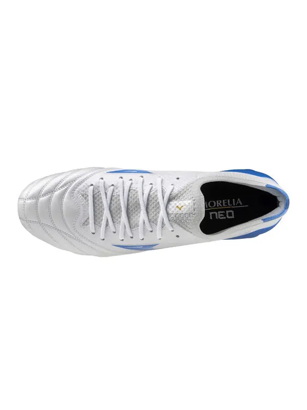 Кроссовки morelia neo iv beta elite fg 'mugen pack white blue' Mizuno — изображение 4 из 4, белый/синий/золотистый