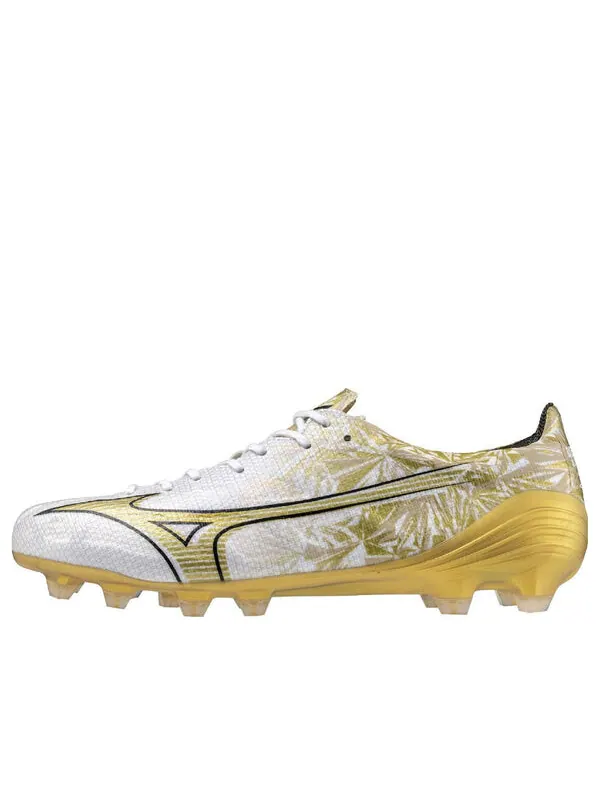 Кроссовки alpha japan fg 'white gold' Mizuno — изображение 1 из 4, белый/золотистый/черный
