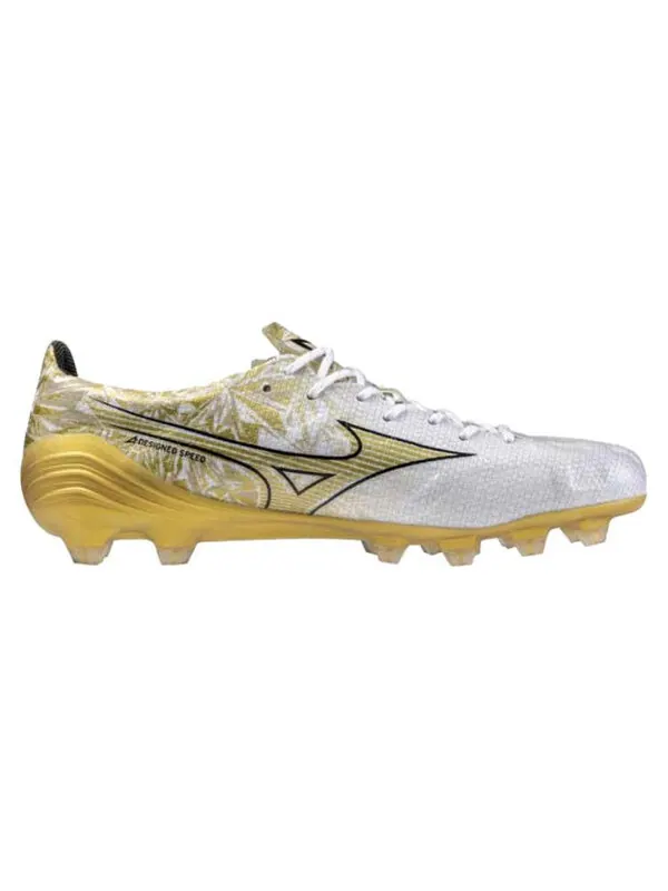 Кроссовки alpha japan fg 'white gold' Mizuno — изображение 2 из 4, белый/золотистый/черный