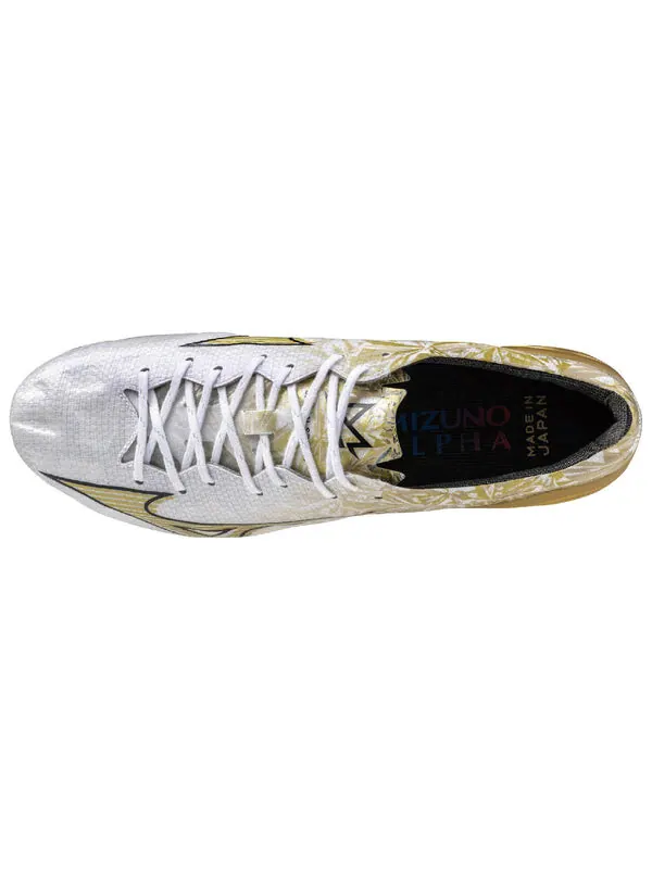Кроссовки alpha japan fg 'white gold' Mizuno — изображение 3 из 4, белый/золотистый/черный
