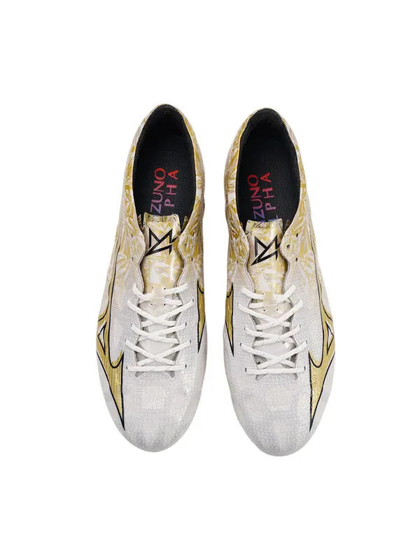 Кроссовки alpha elite ag 'white gold' Mizuno — изображение 3 из 4, белый/золотистый/черный