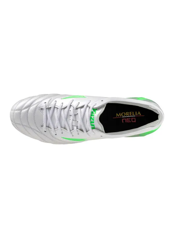Кроссовки morelia neo iv elite fg 'frontier pack white green gecko' Mizuno — изображение 2 из 4, белый/зеленый