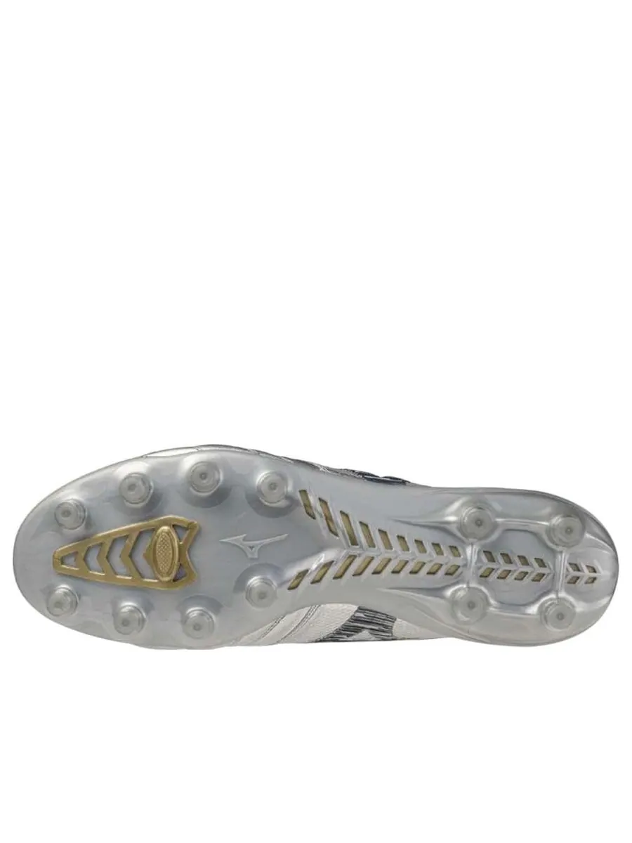 Кроссовки Mizuno Morelia Neo 4 Beta Japan FG 'Platinum Silver Pack Silver Gold' — изображение 4 из 5, серебряный