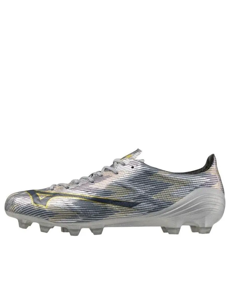 Кроссовки Mizuno Alpha 2 Japan FG 'Platinum Silver Pack Silver Gold' — изображение 1 из 4, серебряный