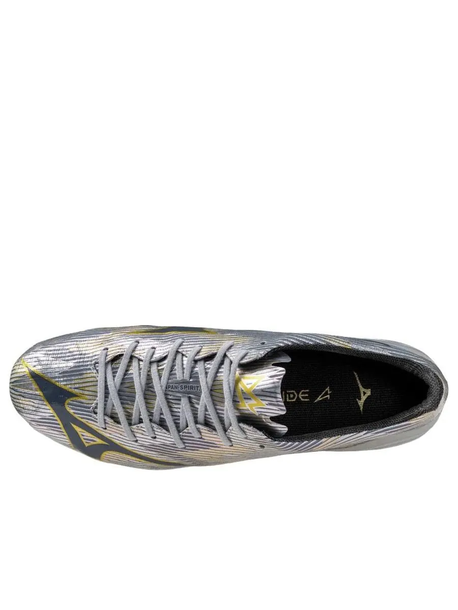 Кроссовки Mizuno Alpha 2 Japan FG 'Platinum Silver Pack Silver Gold' — изображение 3 из 4, серебряный