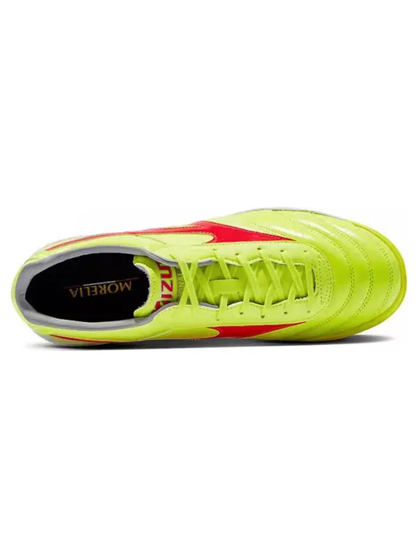 Кроссовки morelia2 ii pro as cleats shoes 'green' Mizuno — изображение 3 из 4, зеленый/желтый/красный
