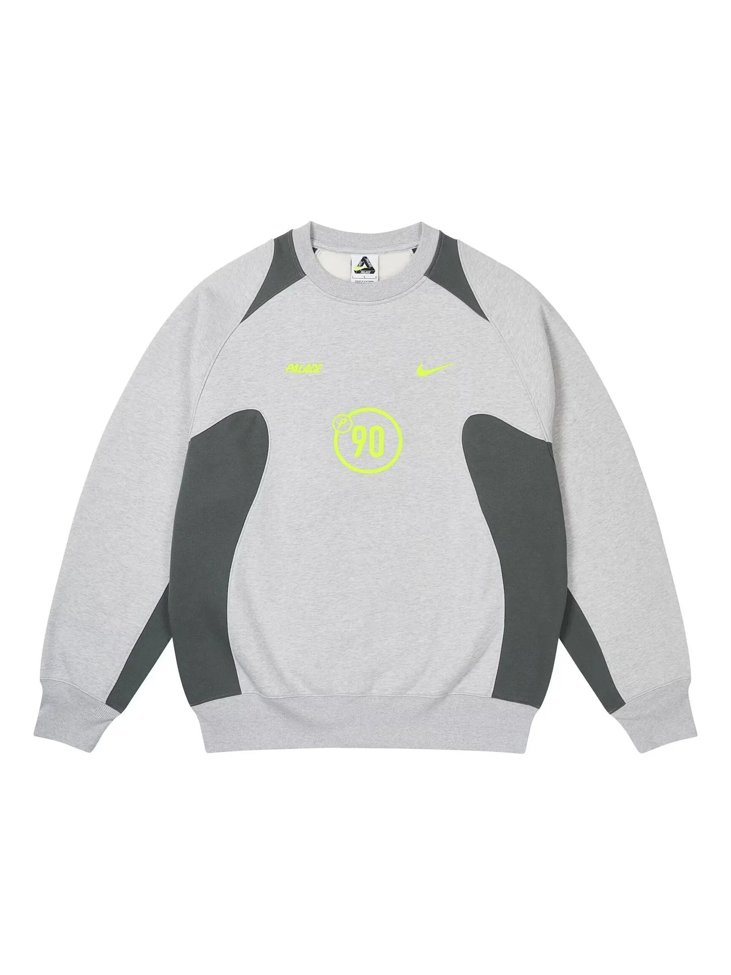 Nike x Palace Total P90 Crew 'Grey Marl' — изображение 1 из 2, серый