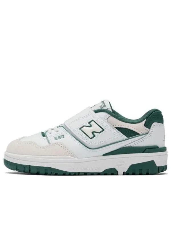 Кроссовки 550 с эластичной шнуровкой и ремешком сверху New Balance — изображение 1 из 4, белый/винтажный