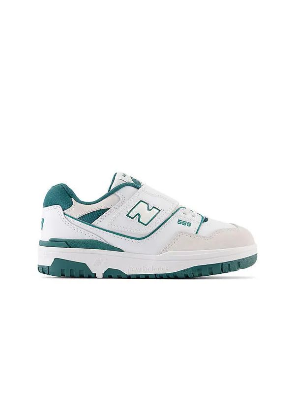 Кроссовки 550 с эластичной шнуровкой и ремешком сверху New Balance — изображение 2 из 4, белый/винтажный