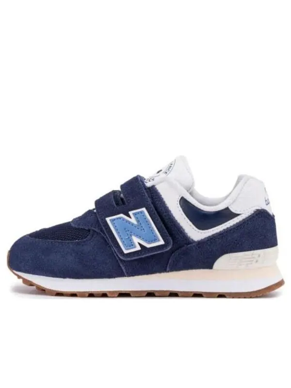 Кроссовки 574 кроссовки с застежкой-липучкой New Balance — изображение 1 из 1, синий/белый