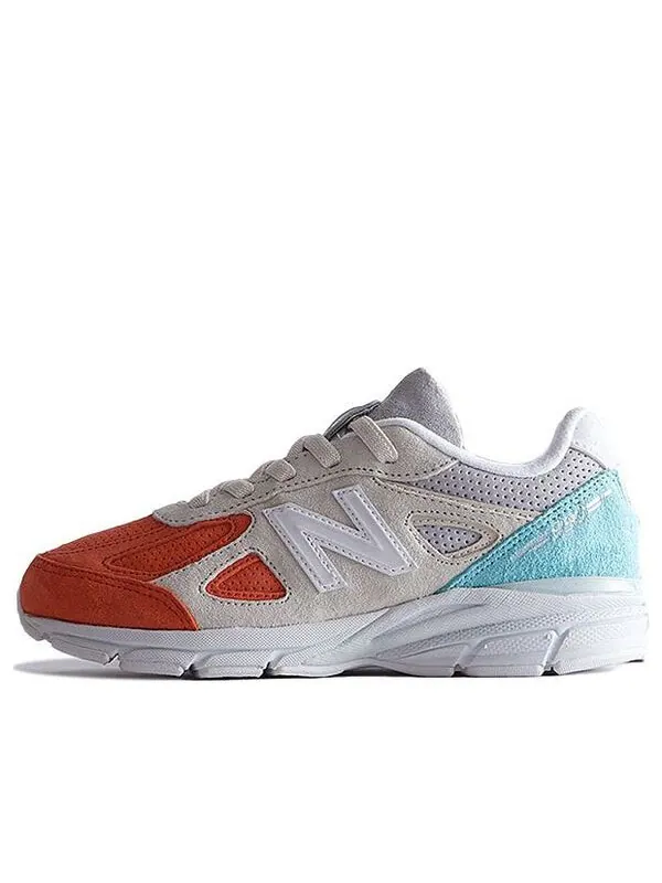 Кроссовки x kith 990v4 New Balance — изображение 1 из 4, серый/оранжевый
