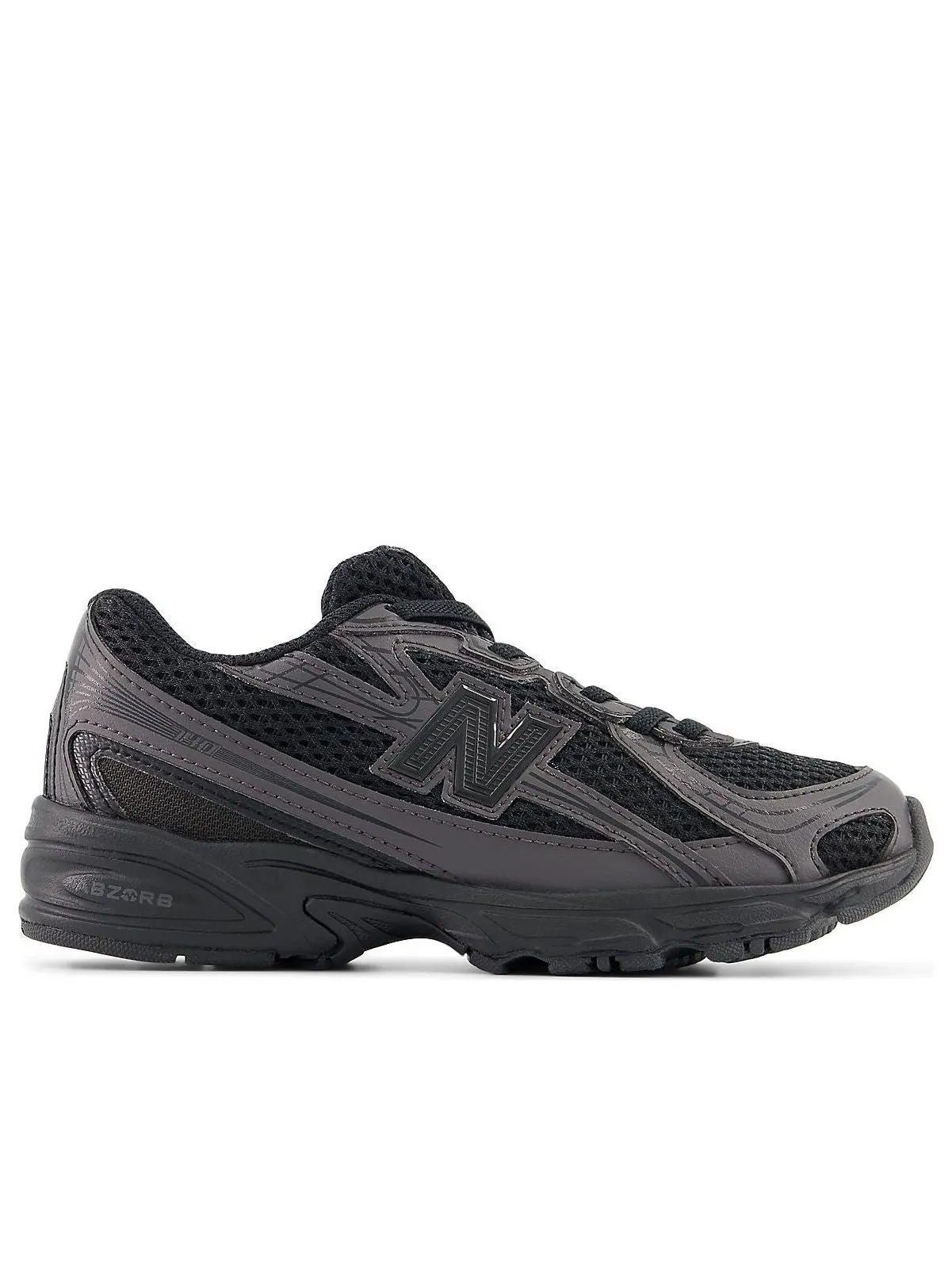 (PS) Кроссовки New Balance 740 Bungee 'Black Cement' — изображение 2 из 5, черный/черный