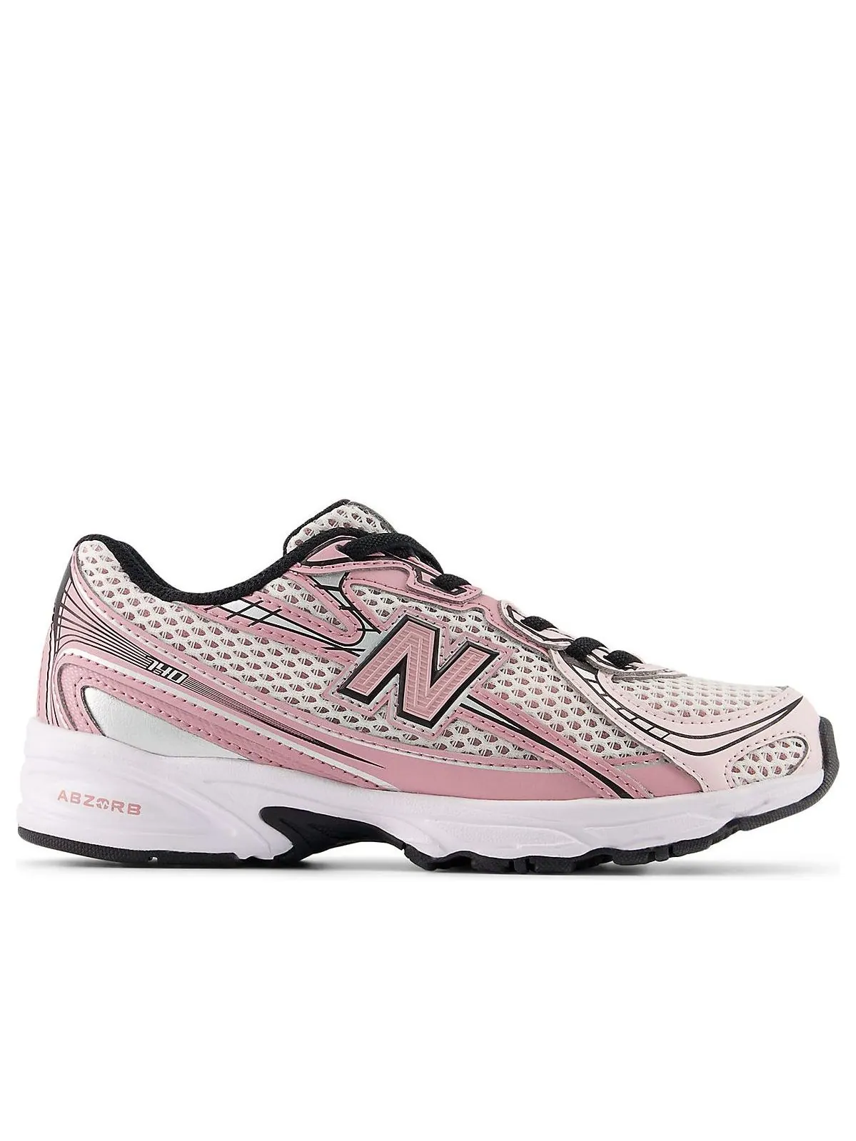 (PS) New Balance 740v2 'Washed Burgundy Pink Taffy' — изображение 2 из 5, бордовый/розовый/черный