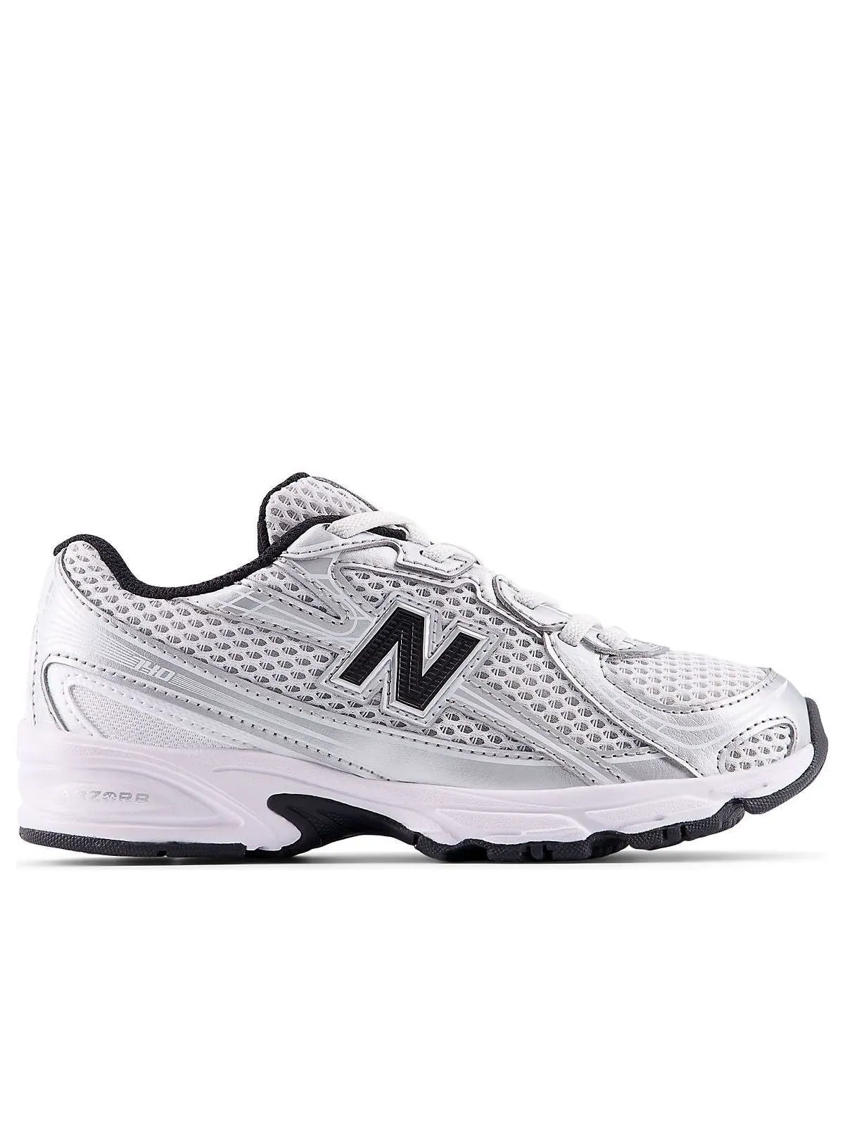 (PS) Кроссовки New Balance 740 Bungee Lace 'Grey Black' — изображение 2 из 5, серый/черный