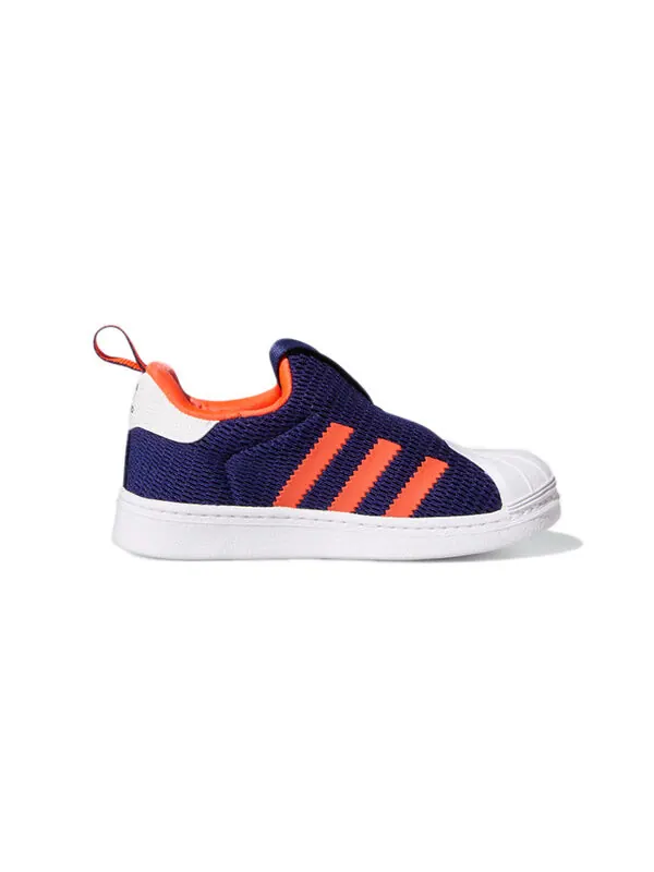 Кроссовки superstar 360 детские Adidas — изображение 2 из 4, синий/оранжевый