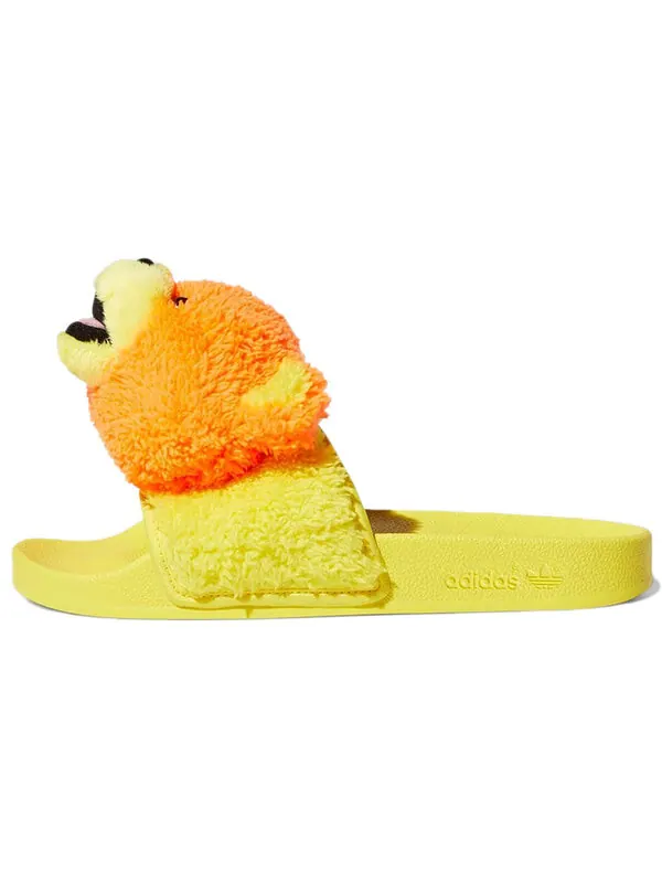 Тапочки jeremy scott x adilette slide 'js bear' Adidas — изображение 2 из 4, желтый