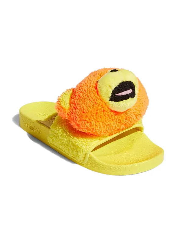 Тапочки jeremy scott x adilette slide 'js bear' Adidas — изображение 4 из 4, желтый