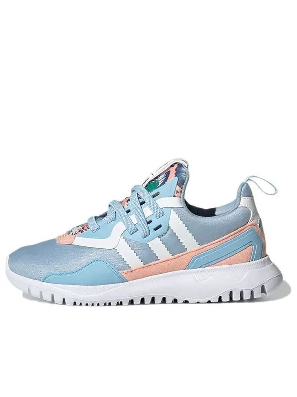 Кроссовки her studio london x original flex little kid 'colorful blossoms' Adidas — изображение 1 из 4, светлый синий