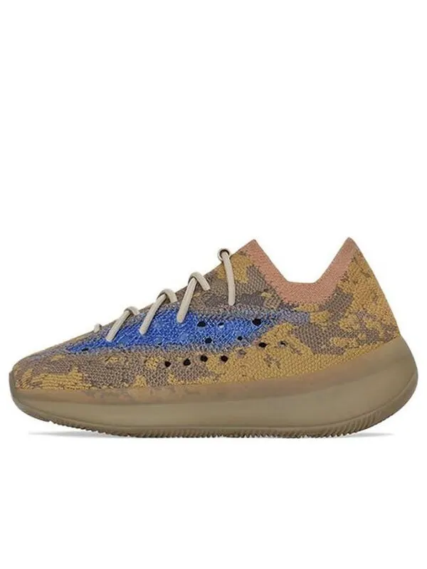 Кроссовки yeezy boost 380 kids 'blue oat non-reflective' Adidas — изображение 1 из 4, бежевый