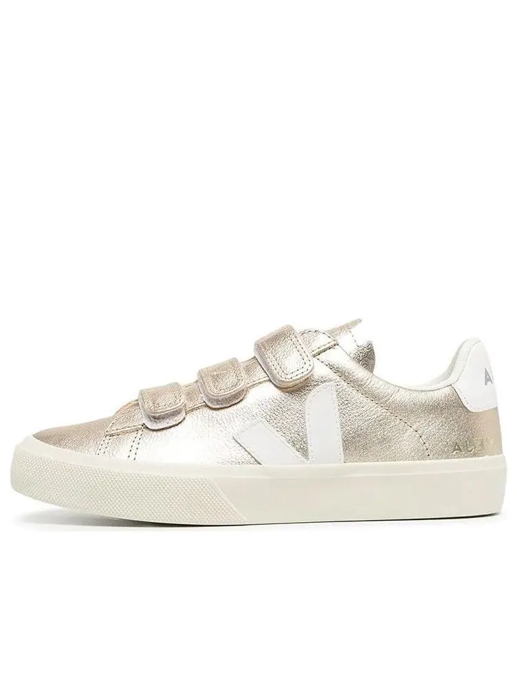 Кроссовки Veja Recife Chromefree Leather 'Platine White' — изображение 1 из 4, золото