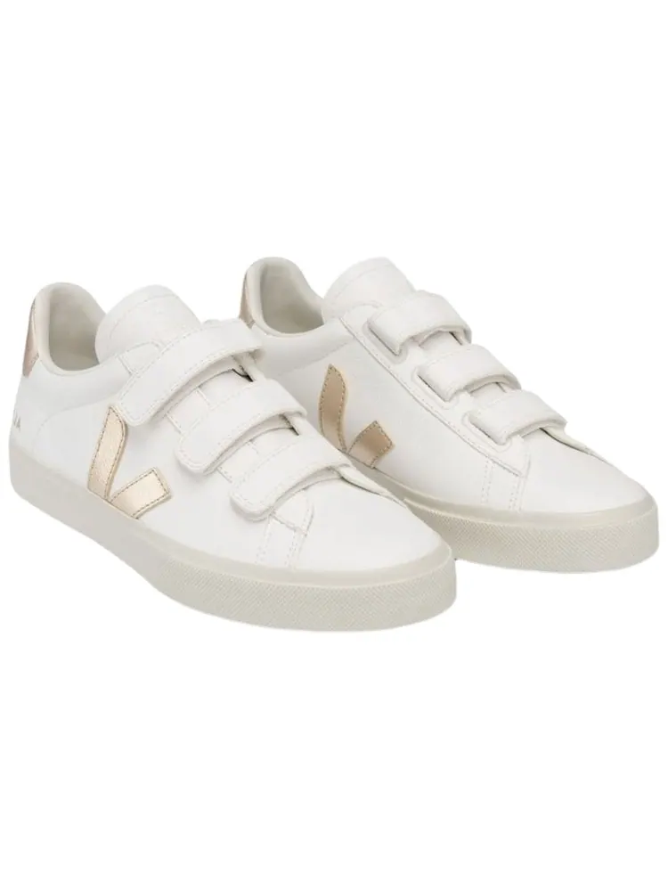 Кроссовки Veja Recife Low-Top Sneakers 'White Gold' — изображение 2 из 3, белый