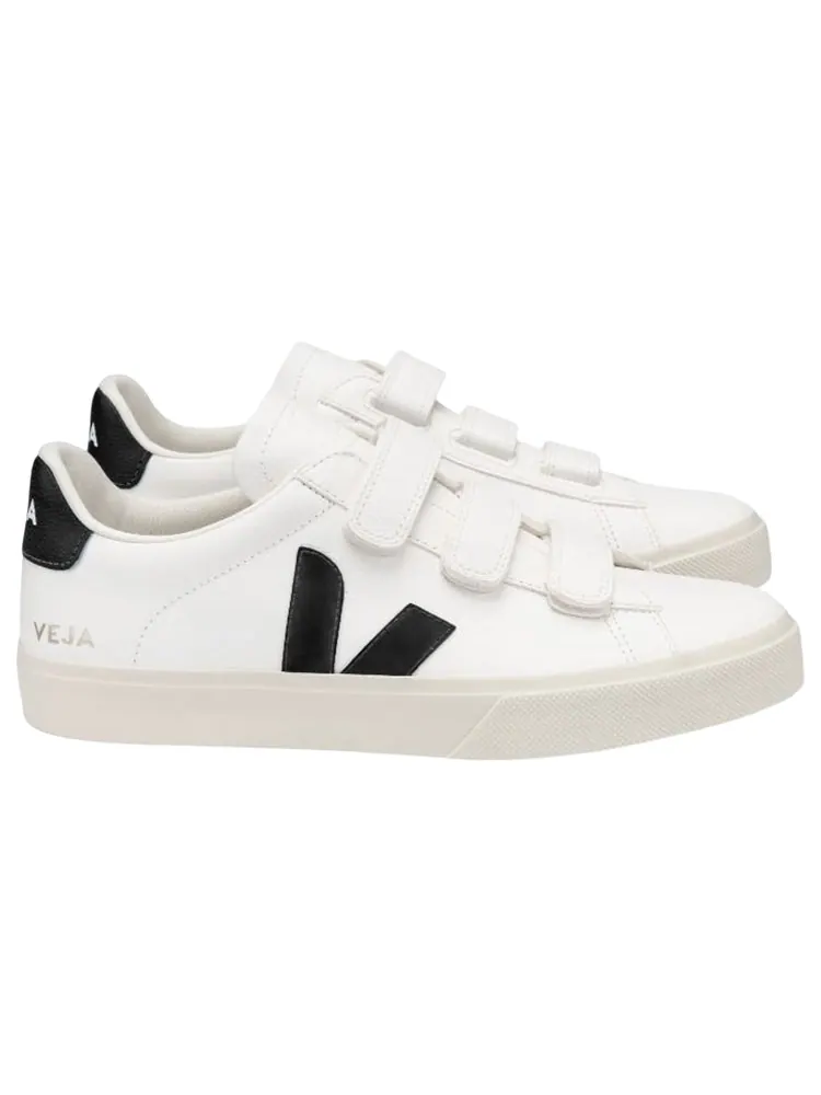 Кроссовки Veja Recife Low-Top Sneakers 'White Black' — изображение 2 из 4, белый