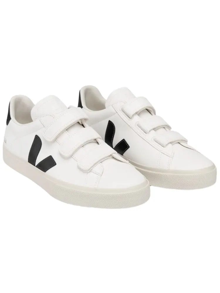 Кроссовки Veja Recife Low-Top Sneakers 'White Black' — изображение 3 из 4, белый