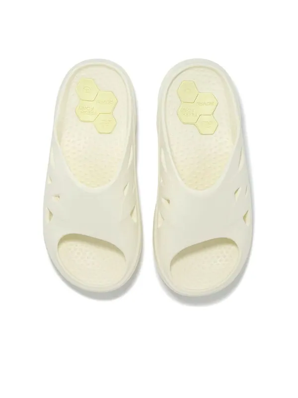 Тапочки fresh foam rcvry slides New Balance — изображение 4 из 4, бежевый
