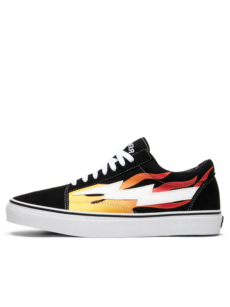 Низкие кроссовки Revenge X Storm 'Black Flame' — черный