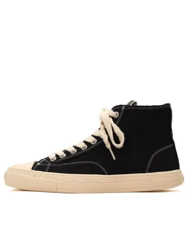 Кроссовки past sole canvas high-top sneaker Maison Mihara Yasuhiro — изображение 1 из 2, черный