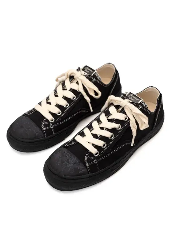 Кроссовки past sole 6 - hole canvas low-top sneaker Maison Mihara Yasuhiro — изображение 2 из 2, черный