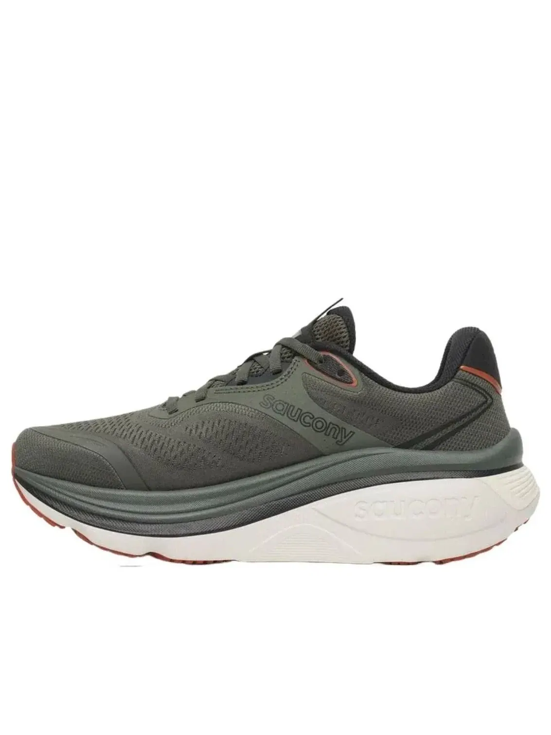 Мужские кроссовки для бега с шнуровкой Hurricane 26 Saucony — изображение 1 из 5, оливковый зеленый