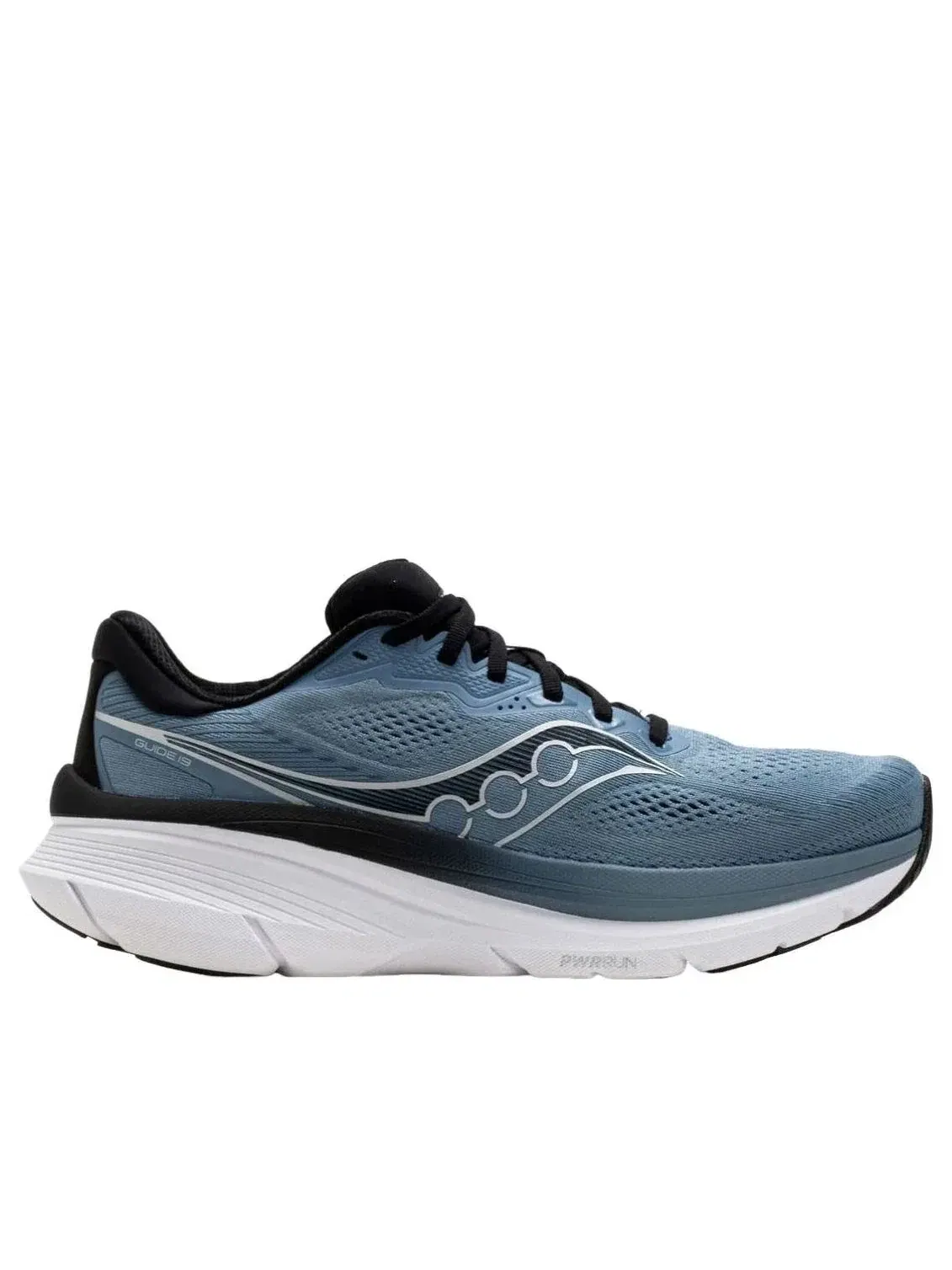 Мужские кроссовки для бега с шнуровкой Guide Windward Black Saucony — изображение 2 из 5, синий