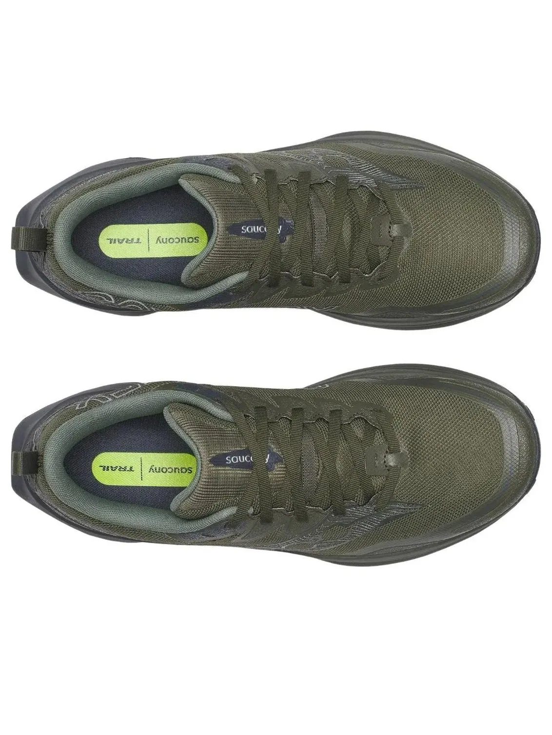 Мужские кроссовки для бега с шнуровкой Peregrine 16 GTX Saucony — изображение 3 из 5, оливковый зеленый