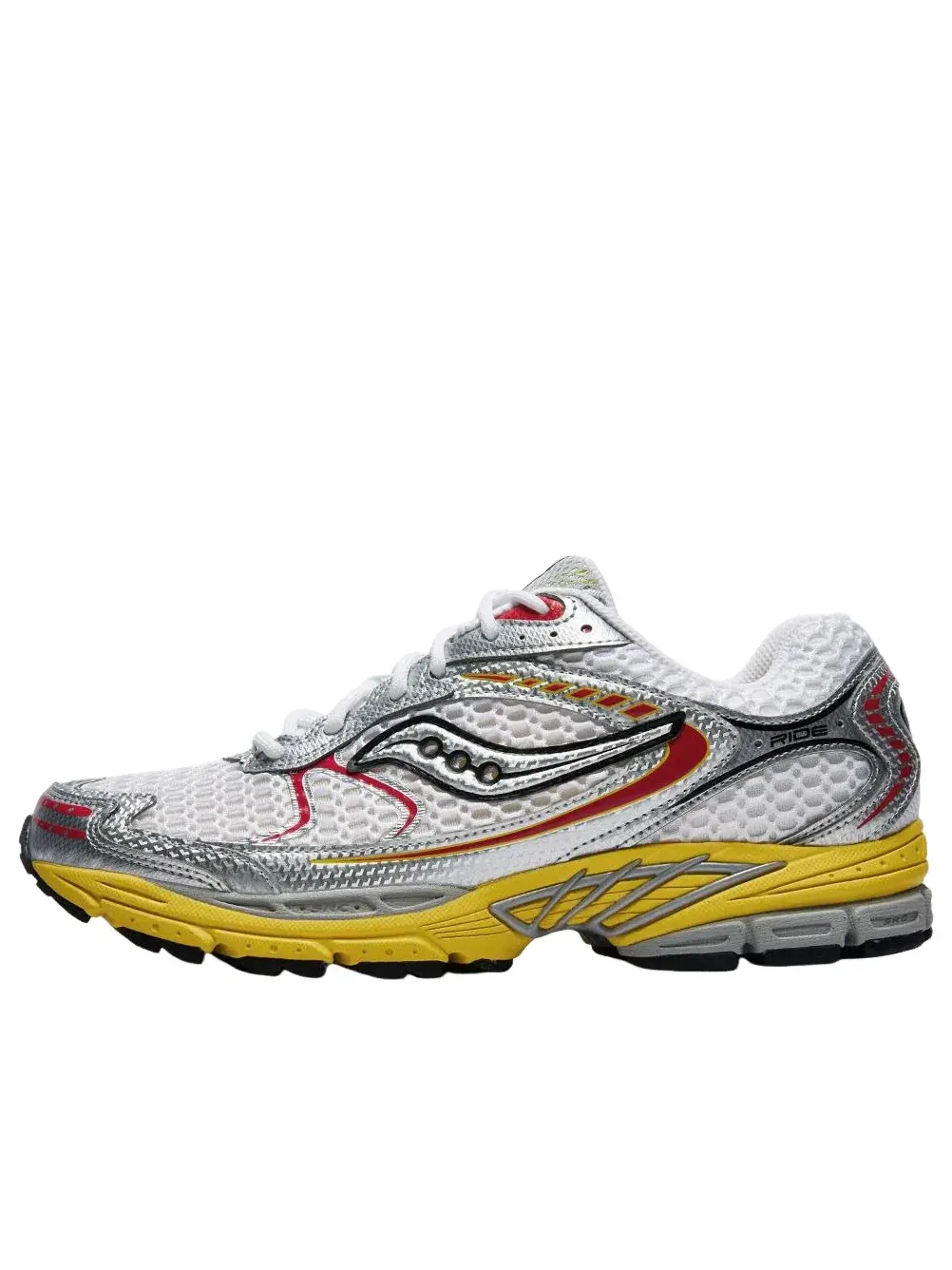 Мужские кроссовки с сетчатым верхом Saucony ProGrid Ride 1 White Buttercup — изображение 1 из 5, белый