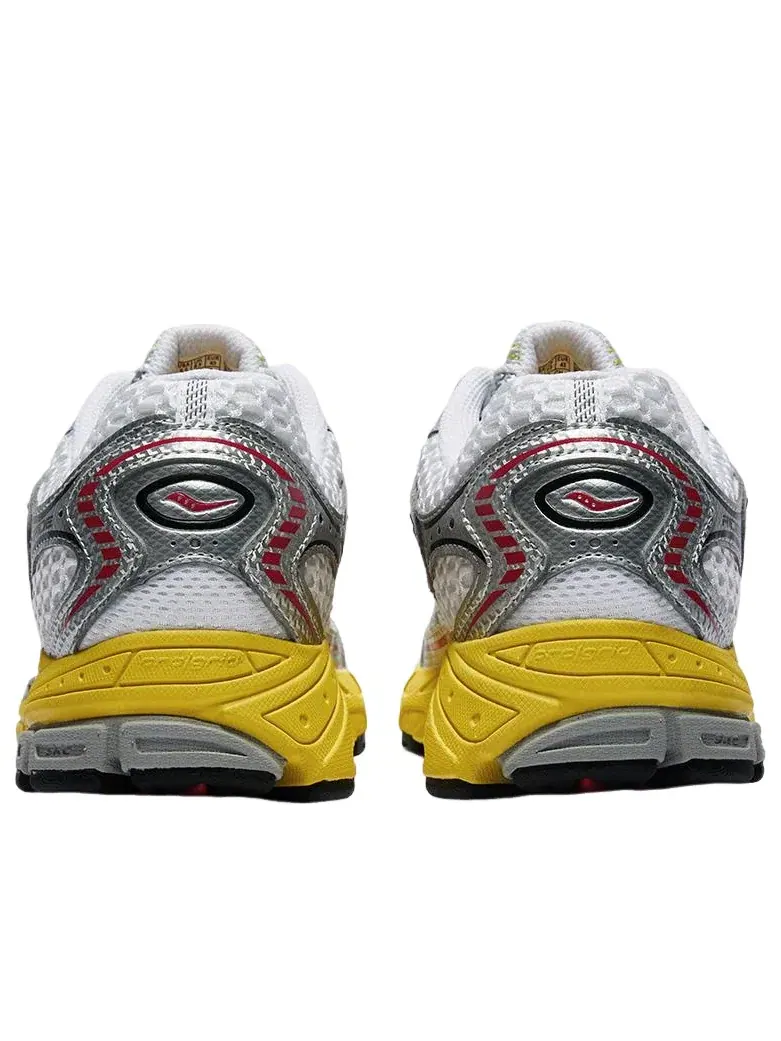 Мужские кроссовки с сетчатым верхом Saucony ProGrid Ride 1 White Buttercup — изображение 4 из 5, белый